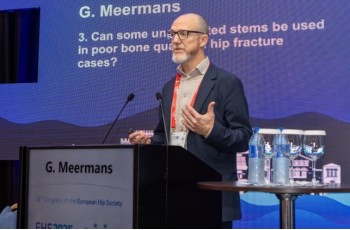Orthopedisch chirurg Geert Meermans gastspreker tijdens EHS 2025